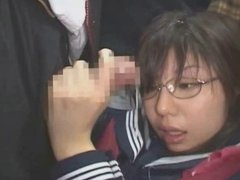 Cum on japanese schoolgirl uniform