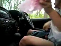 Guy Caught JERKING Off in Car