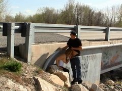 Quickie Sex by a Bridge with Traffic