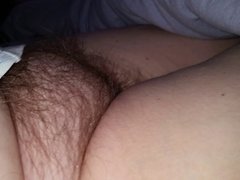 checking out the wifes dreaming soft hairy pussy mound