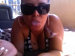 Hot Curvy Cougar POV Smoking BJ