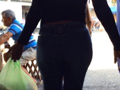 big ass teen in street