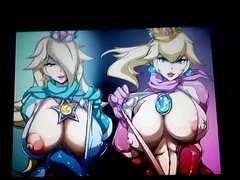 Peach and Rosalina Cum Tribute