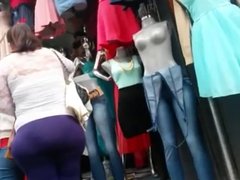 Spying Mature Latina - Huge Butt - Ass Voyeur - Candid Booty