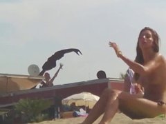 cute girl on the beach