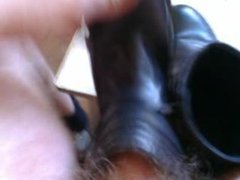 Leather boots- cum