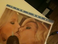 Cum Tribute on 2 blondes lesbian kiss