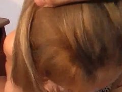 Blonde Smoking MILF Blowjob