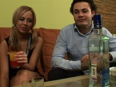 Busty Russian girl drnk and fuck