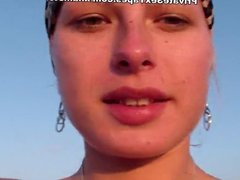 Hottest amateur girlfriend getting real fuck on the beach