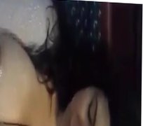 Creampie on big mexican Boobs