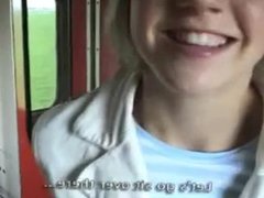 Teen Head #165 On a Train (Sneaky in Public)