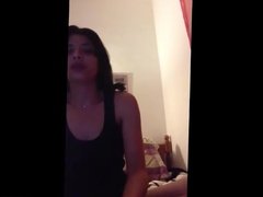 Arab girl masturbating with hairspray