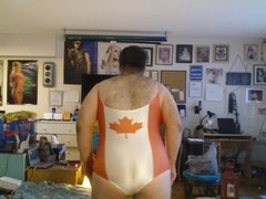 my new canada flag onepiece swimsuit 