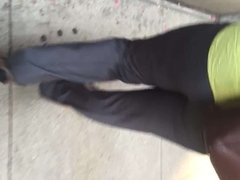 Nice big booty black milf in dress pants 1
