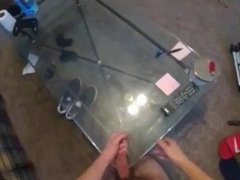 Young Teen Male Talks Dirty While Fucking A Glass Table Corona Virus