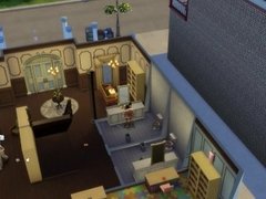 'Fucking the big-boot librarian in a public toilet. [Sims 4]'