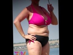 'Real Huge Tits Woman in Bikini (Beach Candid Samples)'