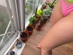 PUBLIC SEX ON BALCONY. NEIGHBORS LOVED THE VIEW