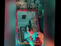 Kinky and Pierced Nonbinary Slut Gets Off in Front of Their Mirror