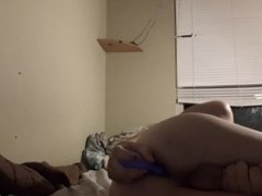 Trans girl masturbates and uses vibrator then rats her own cum