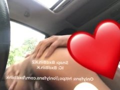 POV Car Sex: Sexy Fat Ass Brownskin 18 Year Old Girl Riding Dick In Car