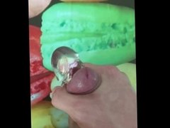 Cock play with pink vibrator - MaciFerreira