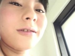 Uncensored tiny Japanese teen soapy handjob in shower