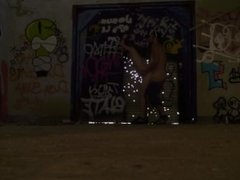 Hot bro skater sex in abandoned building caught fucking outdoors