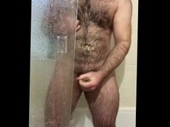 Edging in the shower with an explosive finish