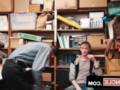 YoungPerps - Security Guard Shoves His Schlong In A Muscular Stud