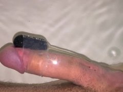 Man Edging Himself and Moaning Until Handsfree Orgasm Under Water - 4K
