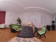 'VR BANGERS European Blonde MILF Addicted To Cards VR Porn'