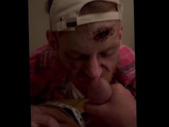 horny ginger beard zombie deep throats and sucks the cum out of a friend