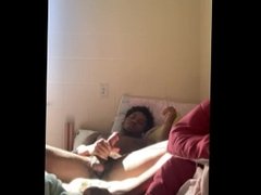 St8 Guy Jerks and plays with hole in College Dorm(CUMSHOT)(GETS CAUGHT BY ROOMMATE)