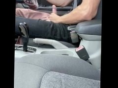 Teenager Jerks Off in his Car, Couldn’t Wait to Cum