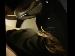 Fucking Hot Babe In Tesla Car Self Driving At Night