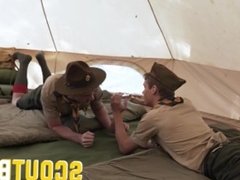 ScoutBoys - Sexy, smooth scout screams as he's fucked raw by hung mate