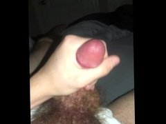 19 year old college guy Jesse Gold shows off pubes and jerks off