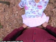 Black Step Daughter Riding Dick In Public Sheisnovember Giant Nipples & Areolas Out