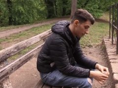 BigStr - He Looks Sad But Also Looks Handsome At The Same Time So He Approaches Him And Asks For Sex