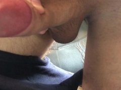 TEEN SATISFIED COCK IN THE MORNING close up