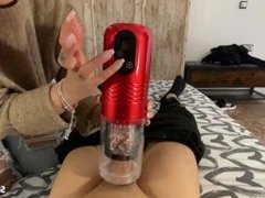 My stepsister helped me cum after catching me masturbating with a Sohimi Toy