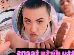 DEVIANTE - Girlfriends fucking machine masturbation orgasm ends in creampie sex with small cock bf