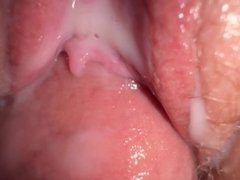 Cute teen stepsister fucked for first time, amazing creamy pussy and close-up cumshot