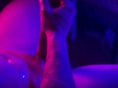 Dirty Hot Oiled Guy Jerking Off His Hard Cock in This Night  Male moans Cumshot Close Up