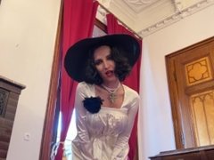 Lady Dimitrescu sucks and fucks . Resident Evil Village Cosplay Halloween 2023