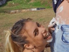 MOFOS - Shaynna Loves To Prank Strangers So She Can Rub And Suck Hard Cock Using A Whip Cream