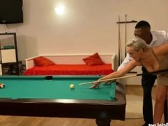 Angel Wicky playing pool and fucking with BBC