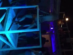 Ukrainian girl dancing in a club.